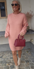 MANDINE midi knit dress soft pink