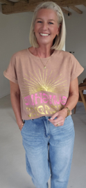 SUNSHINE PARADISE T-shirt washed camel