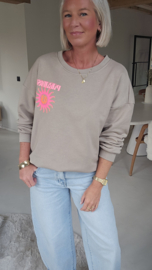 PARADISE GLOW sweatshirt taupe