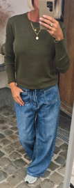 BASIC knit khaki
