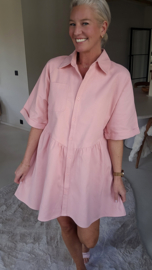 JULIA shirt dress pink