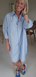 AUDREY shirt dress soft blue