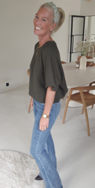 JITSE short-sleeved sweatshirt khaki