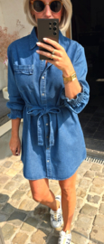ROMY cotton jeans shirt dress