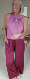 INES satin top aubergine
