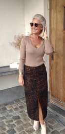 LEO jeans skirt chocolat