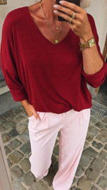 BUYorCRY summer knit burgundy