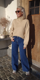 NOEMI wide leg jeans darker blue