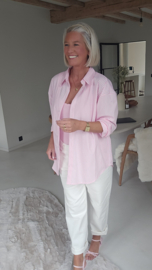 DREAM BIG striped shirt pink