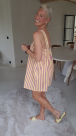 DOLLY striped sponge dress yellow
