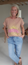 SUNSHINE PARADISE T-shirt washed camel