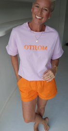 BEVIN cotton paperbag short orange