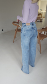 MARTHA wide leg jeans long soft blue