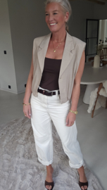 KAAT sleeveless jacket beige