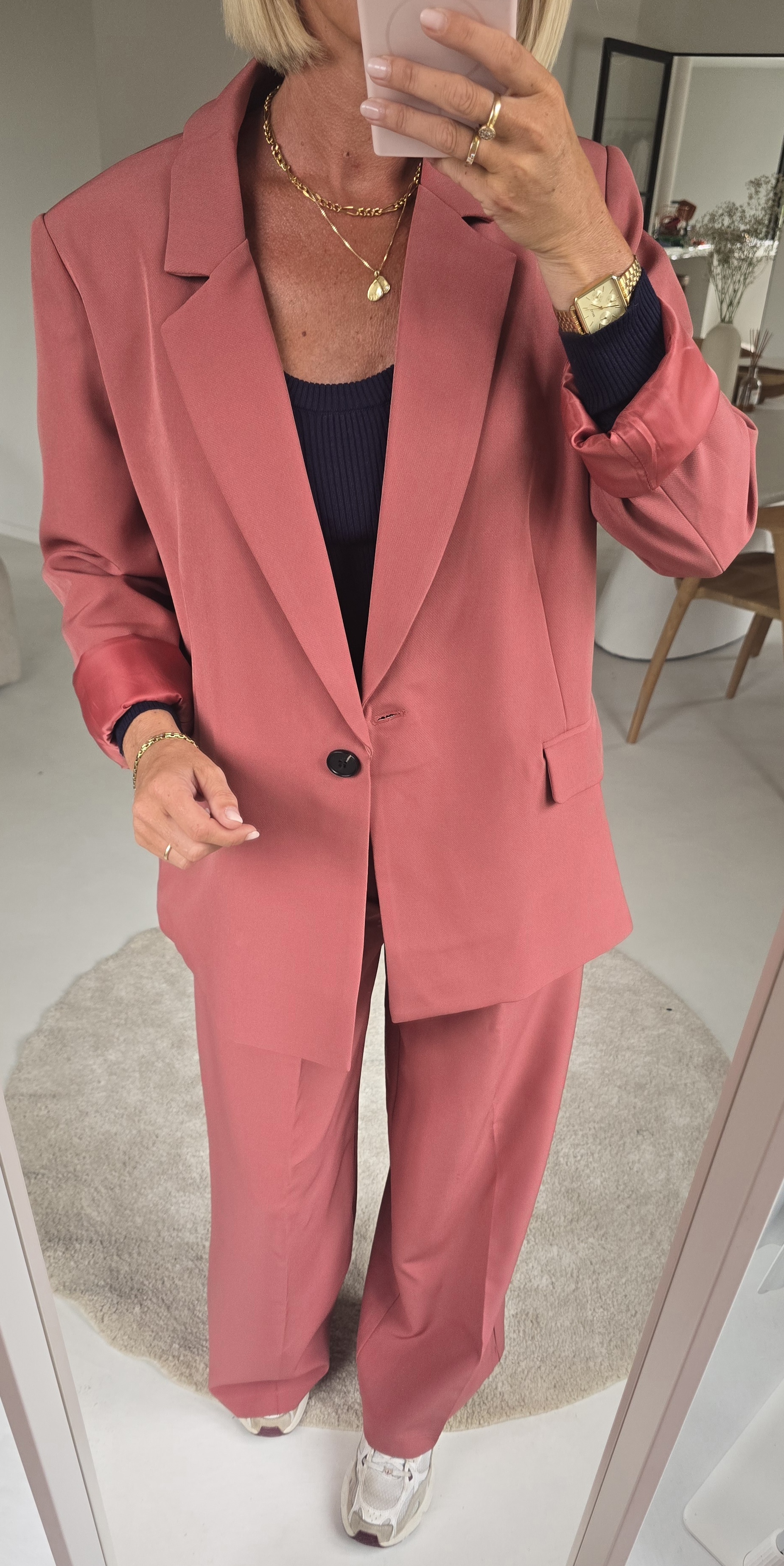 BILLIE-JEAN suit blazer old pink
