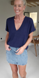 INA viscose tee navy