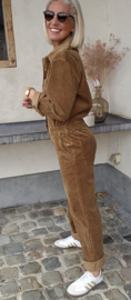 AMINA corduroy jumpsuit camel