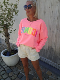 ICONIC sweatshirt neon pink