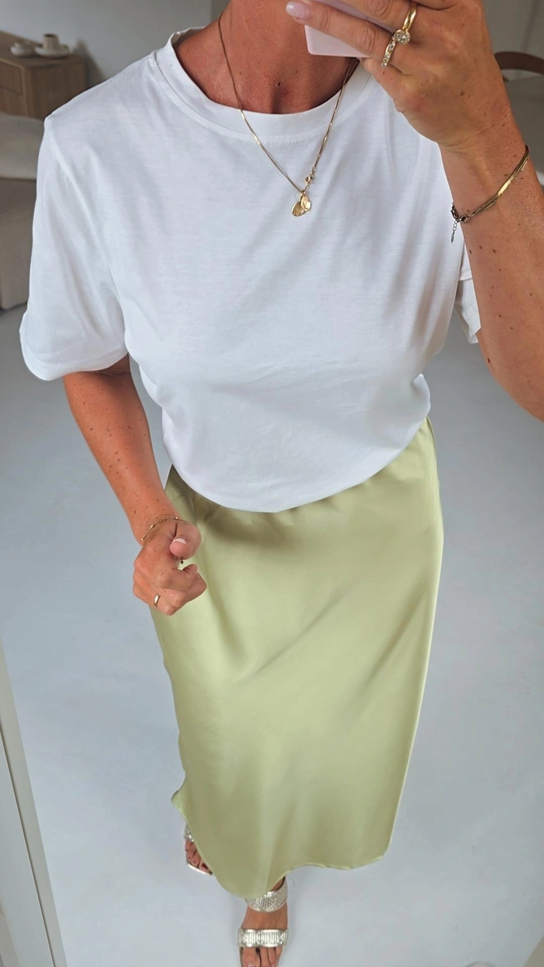 SUUZ maxi T-shirt dress olive