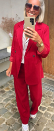 LOUAN suit blazer cherry red