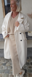 TRUDY maxi  coat ecru