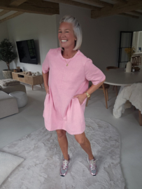 EMMA denim dress pink