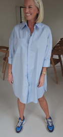 AUDREY shirt dress soft blue