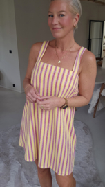 DOLLY striped sponge dress yellow