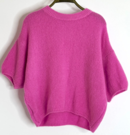 MANOU short-sleeved sweater candy pink