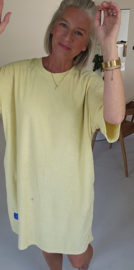 ADELINE midi terry dress yellow
