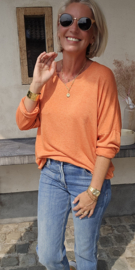 BUYorCRY summer knit grainy orange