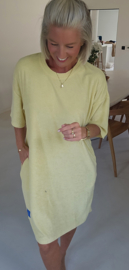 ADELINE midi terry dress yellow