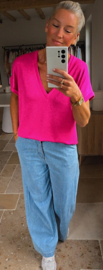 INA viscose tee fuschia