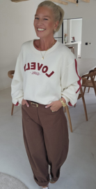LOVELY GIRL sweatshirt ecru