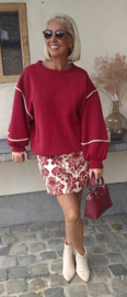 JUNE fleece sweatshirt burgundy