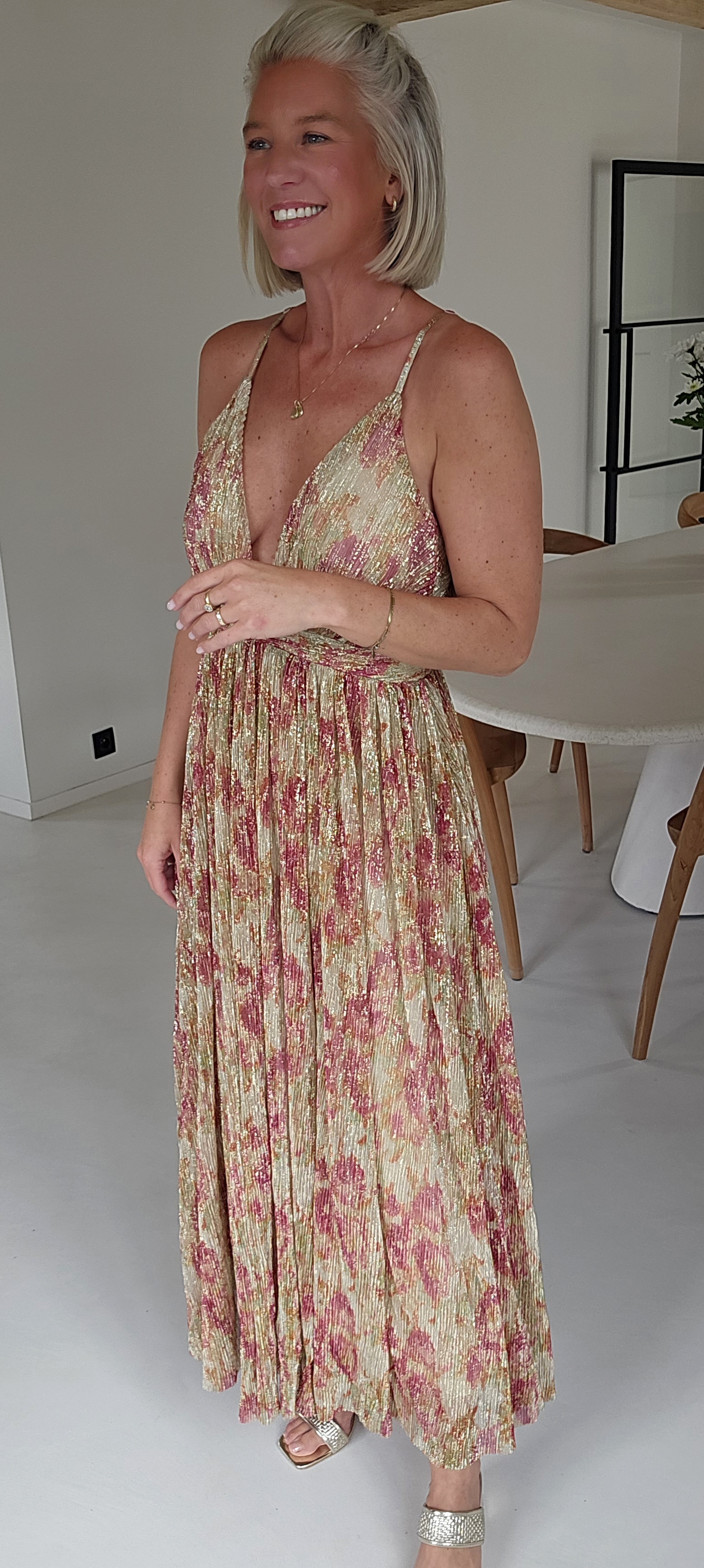 ROZETTA maxi party dress pink