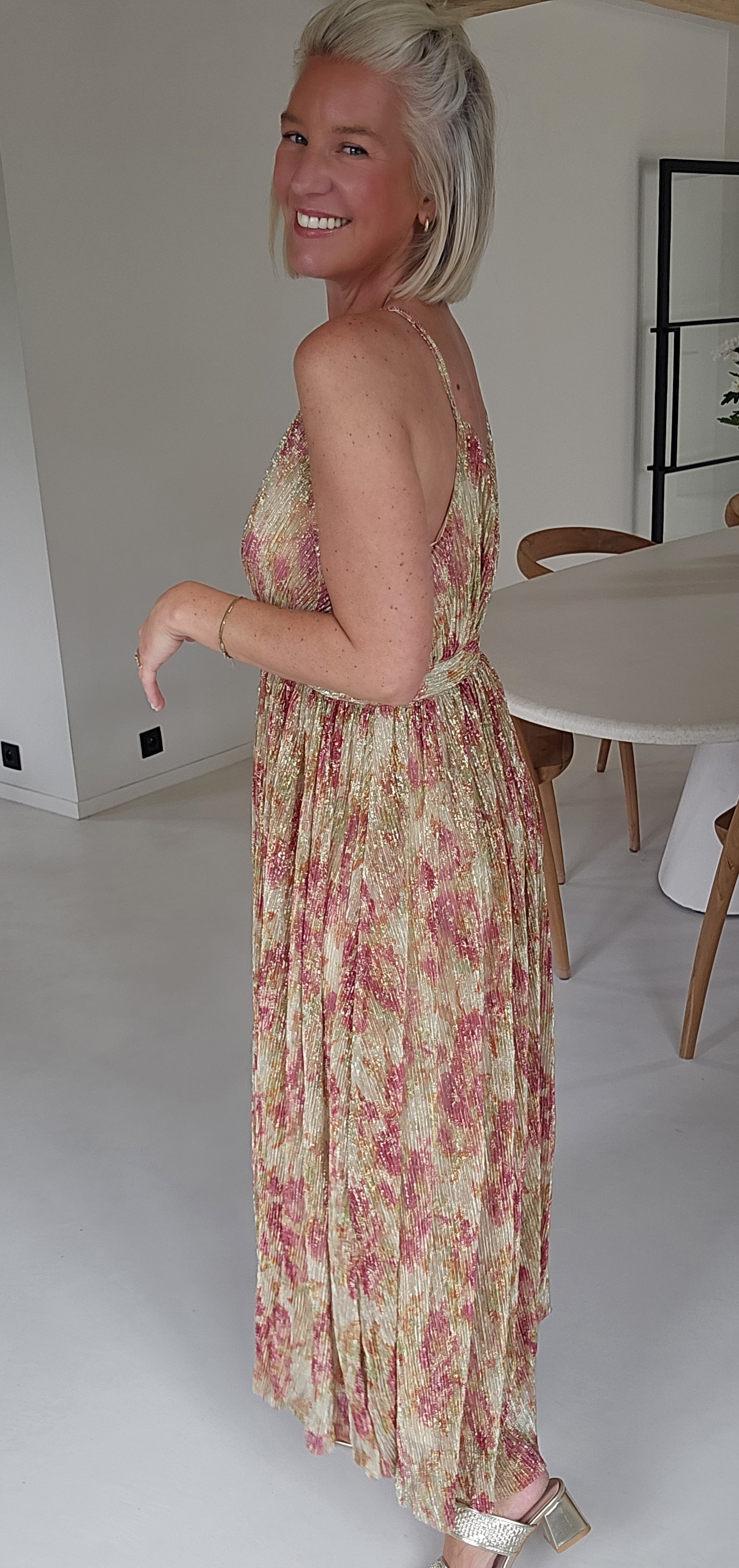 ROZETTA maxi party dress pink