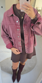 THE PERFECT JEANS jacket burgundy