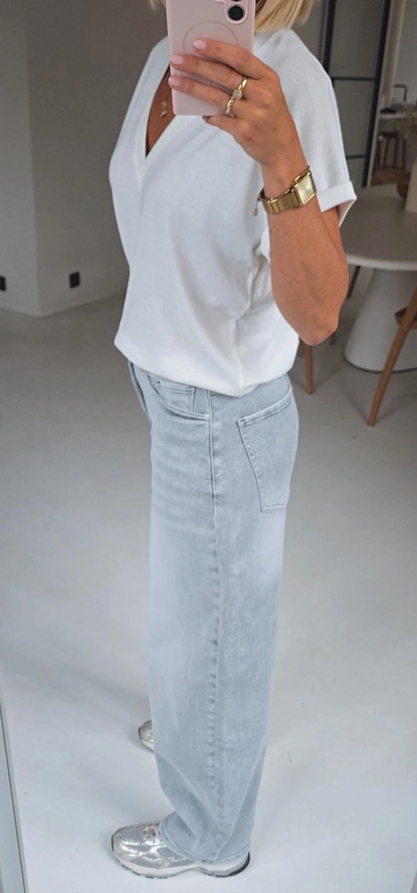 LAUREN baggy balloon jeans soft grey