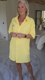TULUM sponge dress yellow
