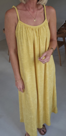 DODI maxi terry dress banana yellow