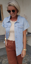 STEVIE sleeveless jeans jacket