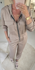 ANA sweatshirt jumpsuit taupe