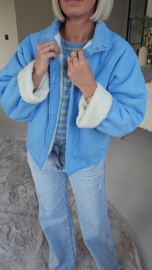 STEPHANIE reversible jacket blue
