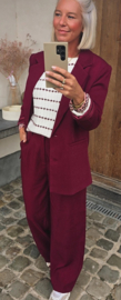 MARLY suit blazer burgundy