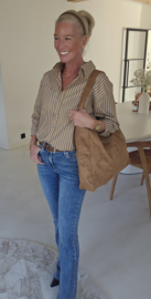LOVELY cotton shirt camel