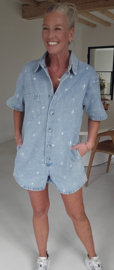 JULIET jeans flower playsuit