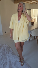 FAY short-sleeved blazer yellow