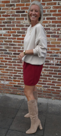 MINA soft skirt dark red