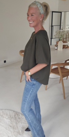 JITSE short-sleeved sweatshirt khaki